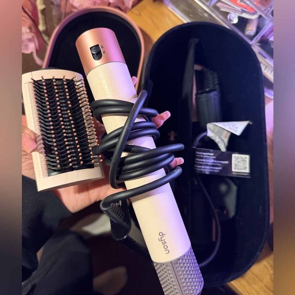 Dyson Hair Styler in Rose Gold and Beige